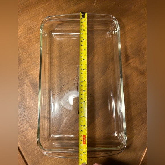 Vintage PYREX 232 Clear Glass 11-3/4”×7-1/2”×1-3/4” Casserole Baking Dish 2 Qt. - Picture 5 of 6
